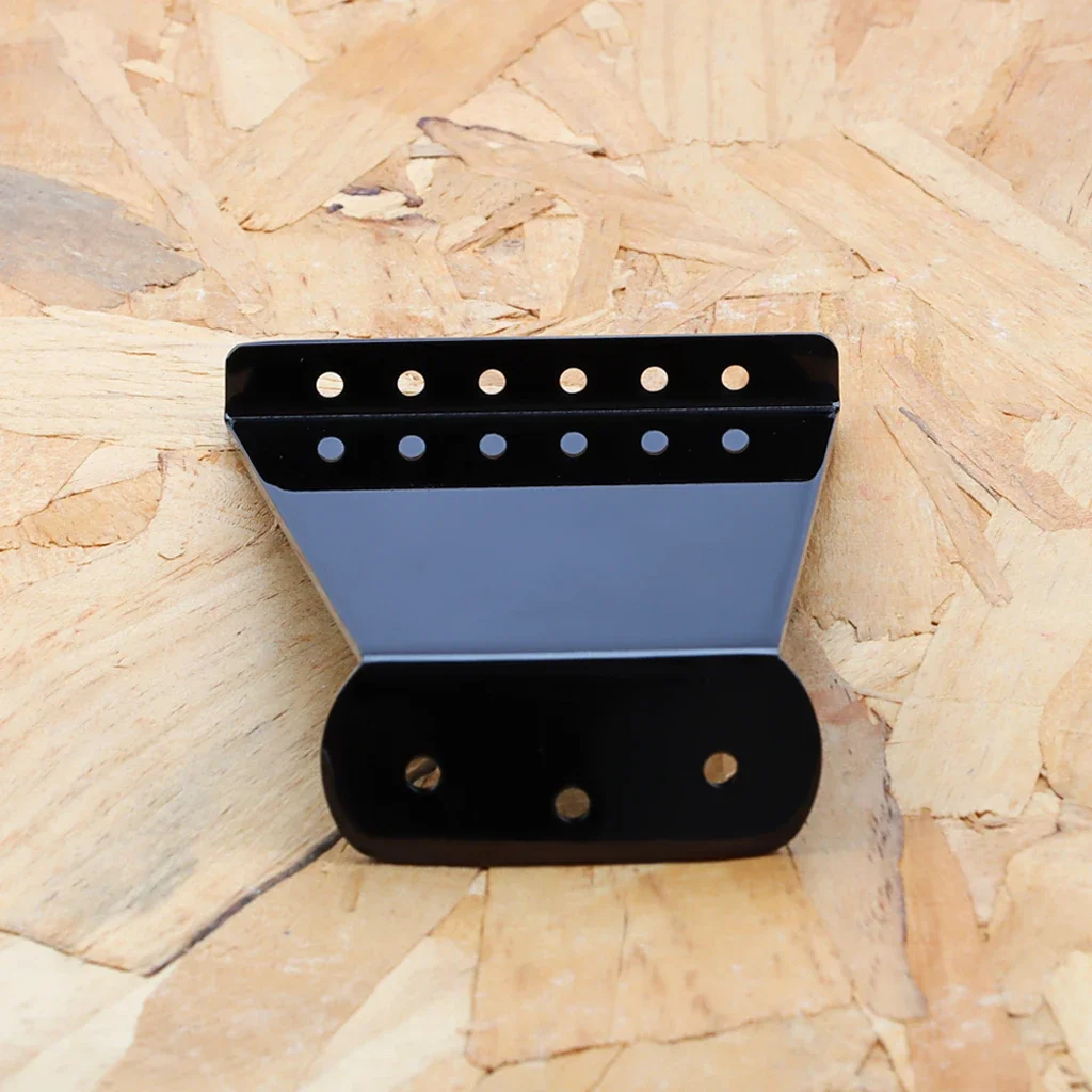 

Black 6-String Guitar Tailpiece Bridge for Jazz Electric Guitars - High-Quality Replacement Part for Enhanced Performance