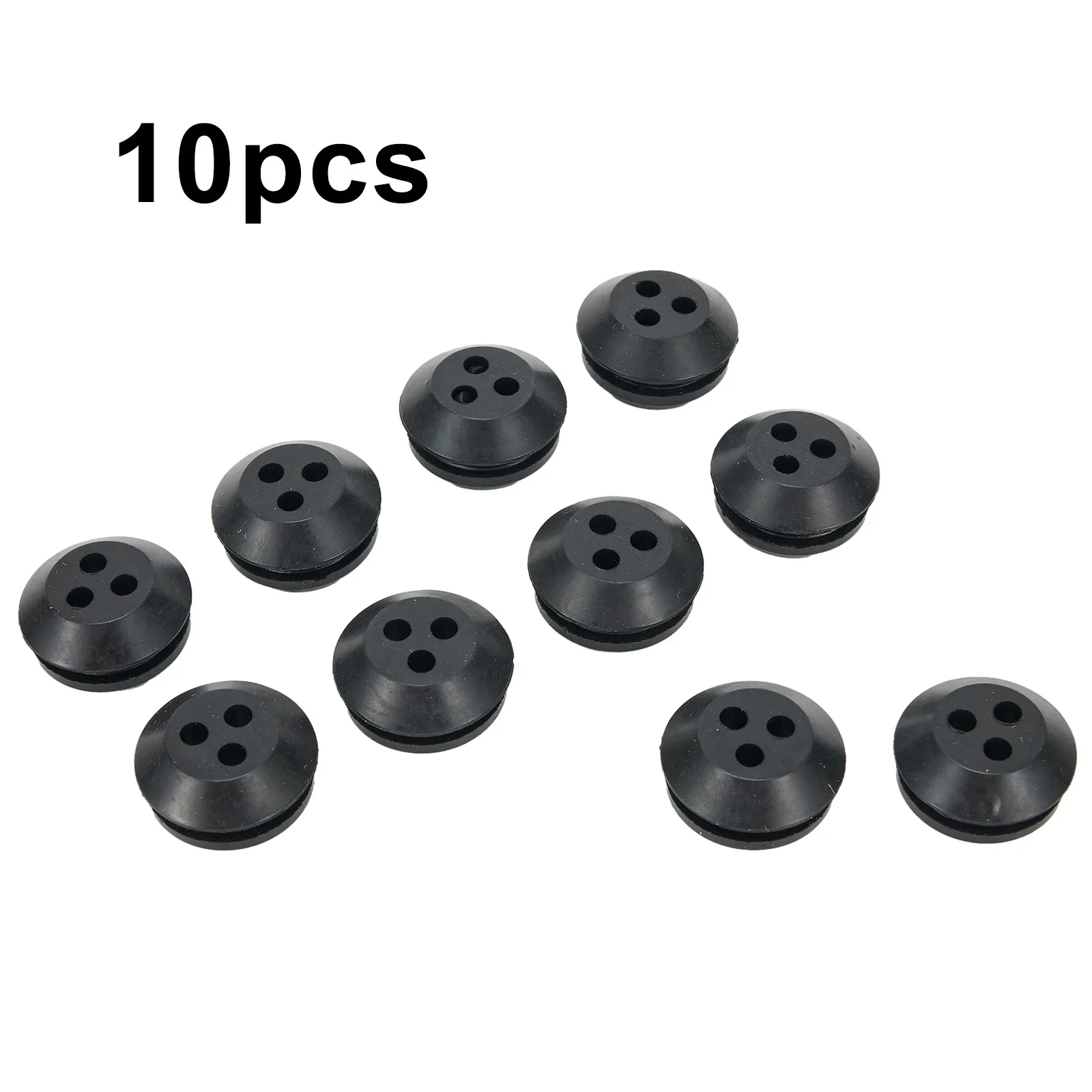 

10Pcs Rubber 3 Hole Fuel Line Gas Tank Grommet Fit For Echo GT-200EZR Trimmer Lawn Mower 13211546730 V137000030 Replacement