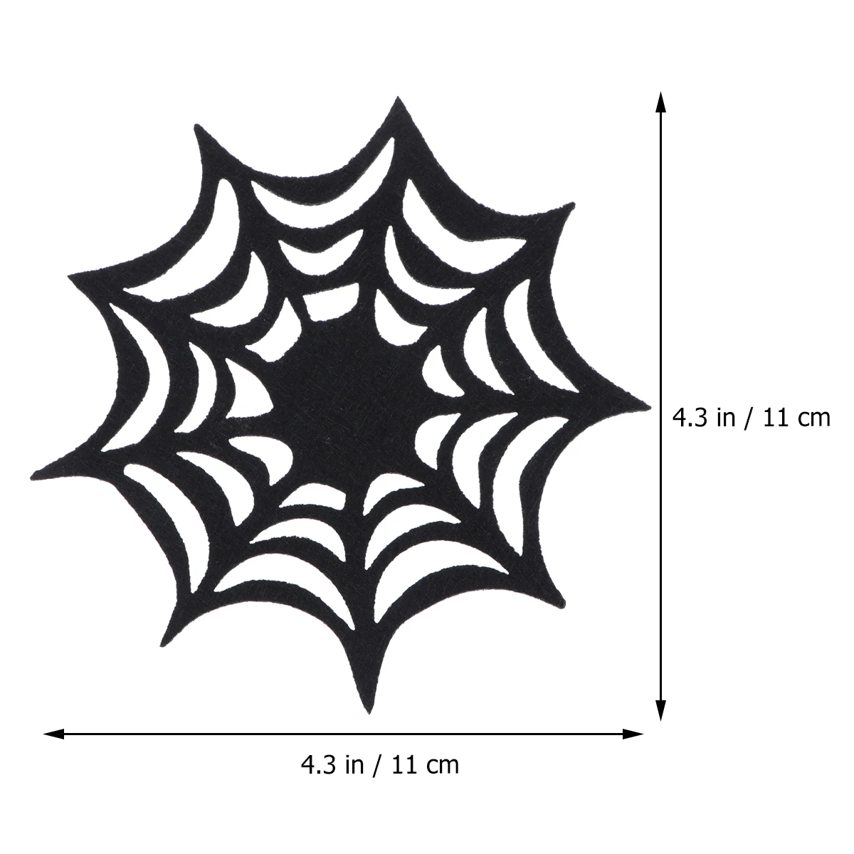 2/4/6pcs Halloween Themed Cup Mat Spider Web Coaster Placemat Decorative Table Placemat Insulated Cup Pad Halloween Decor Supply