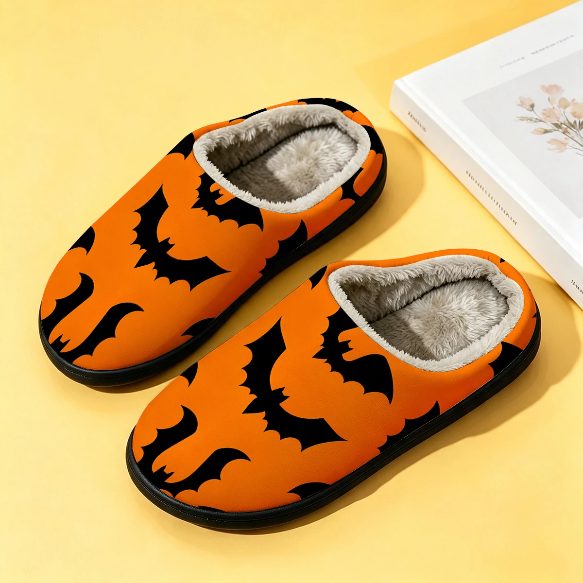 ブラックオレンジバッツ レディース冬用高級コットンスリッパ  - Men Shoes Winter のレビューと価格
