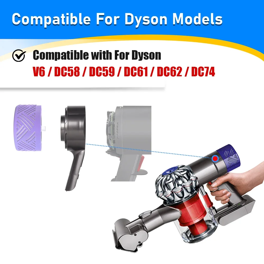 Motor Back Cover Attachment For Dyson V6 DC58 DC59 DC61 DC62 DC72 DC74 Handheld Vacuum Cleaner Accessory Motor Protective Cover