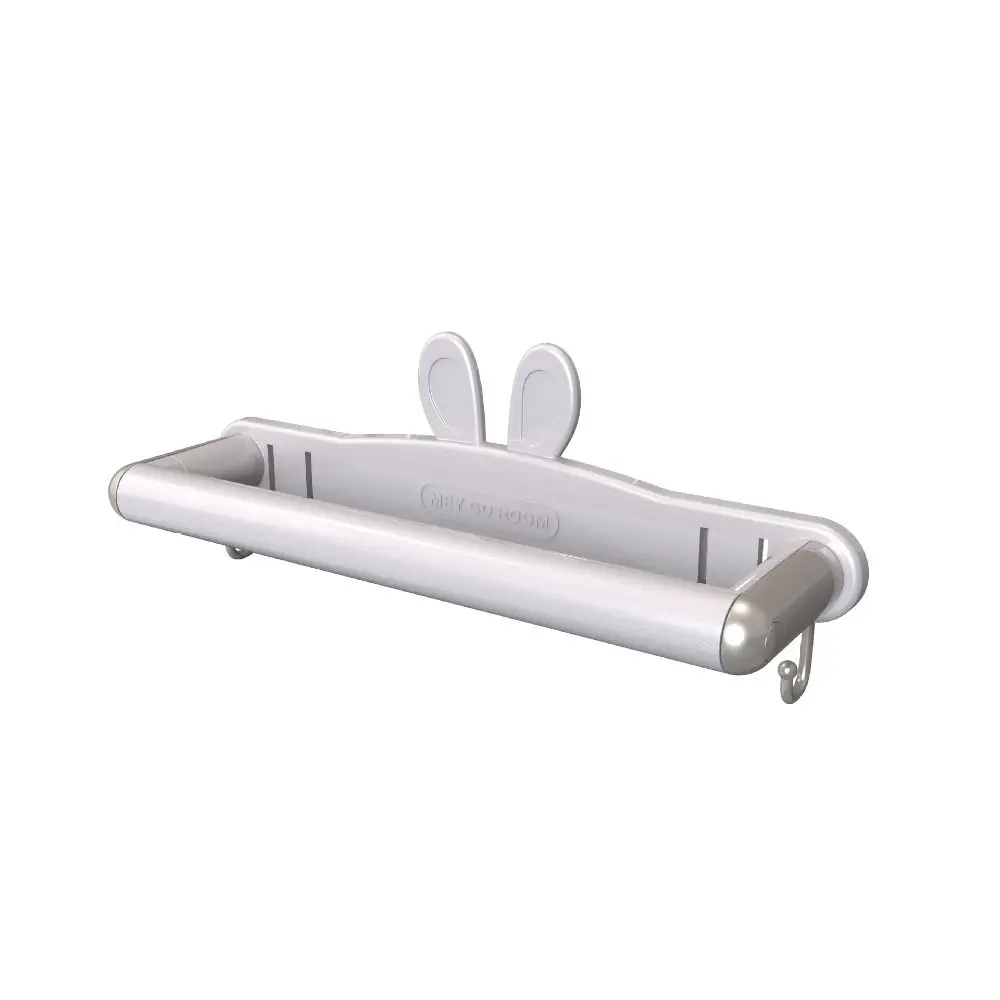 High Quality Wall Mount Shoes Shelf Punch Free Rabbit Ear Hanger Rack Space Saving Retractable Bathroom Accessories