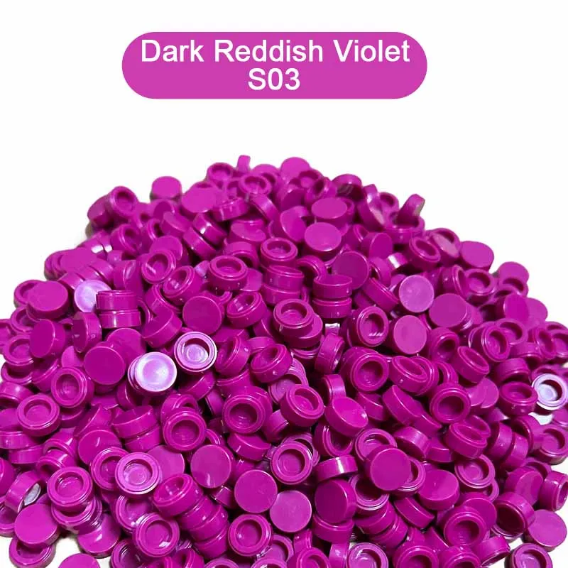 300PCS Pink And Purple Color Round Tile 1x1 98138 Building Block Part Brick for Kid Pixel Art Remix Painting Children DIY Toy