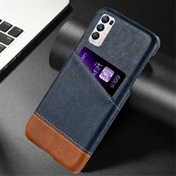 Luxury Case For OPPO Find X3 Neo Case Card Slot Mixed Splice PU Leather Cover For OPPO Find X3 Neo 5G 6.55'' Capa Fin X3 X 3