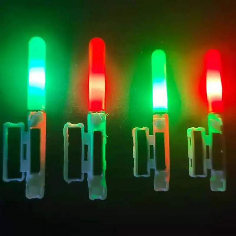 Fishing Glow Sticks Detachable LED Alert Glow Stick Bite Alarm Luminous With Bells Ring For Night Fishing For Sea Fishing Rod