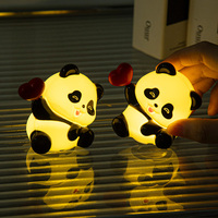 Cute Panda Ornament Desk Accessories Plastic Panda Birthday Cake Decoration Bedroom Ornament Home Decor Gift for Kids