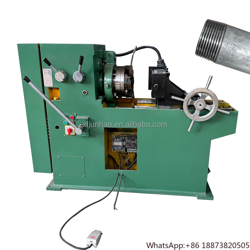 High Efficiency Stainless Steel and Galvanized Pipe Thread Forming Machine New Condition Thread Rolling Machine