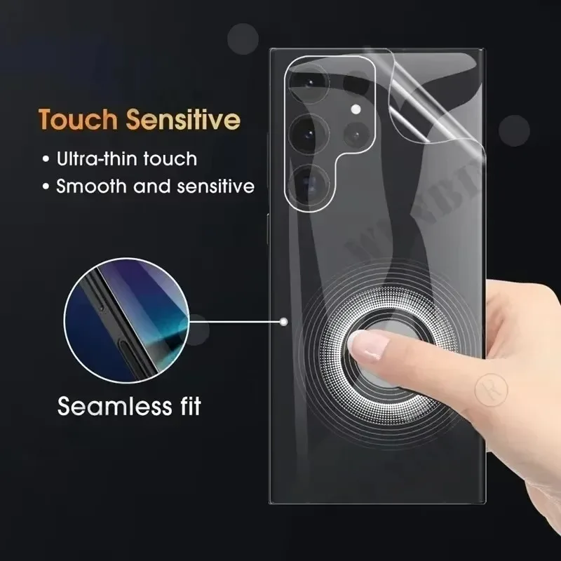 5 piezas de película de hidrogel trasera para Samsung S26 S25 S24 Ultra Plus FE, protector de pantalla para Galaxy A56 A55 A36 A35 A15 A16 5G, película trasera 4