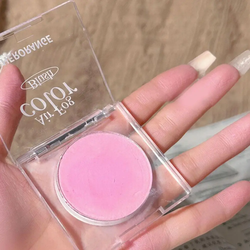 Palette de poudre de fard à joues pour le visage, cosmétiques multifonctions, fard à joues pour filles, crème de maquillage à la mode, S7g2