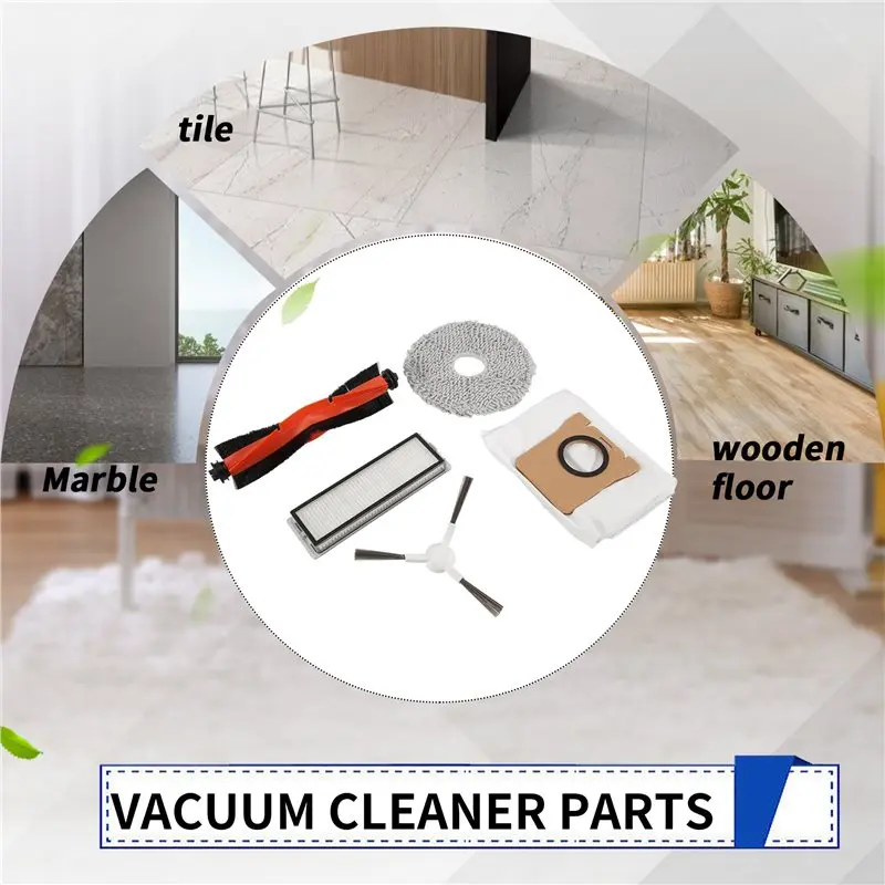 RMWIN-For Robot Vacuum X20+/X20 Plus Replacement Parts Accessories Main Side Brush Hepa Filter Mop Cloth Dust Bag