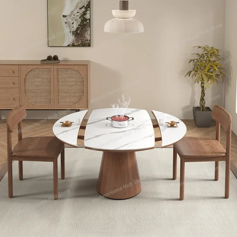 Elegant Dining Tables Room Round Table Dinning Service Kitchen Reception Sedentary Luxury Free Shipping Mesa Comedor Restaurant