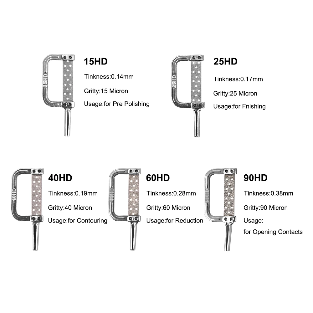 1 Set Dental Orthodontic Interproximal Enamel Reduction  Automatic Strip Double Sided With Handle Dentistry Instrument Tools