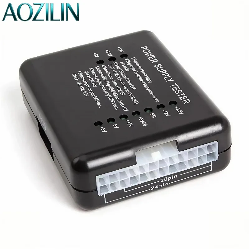 AOZILIN ATX ITX Power Supply Tester LED Voltage Indicator Desktop Computer Power Inspection Repair Tool 10PCS