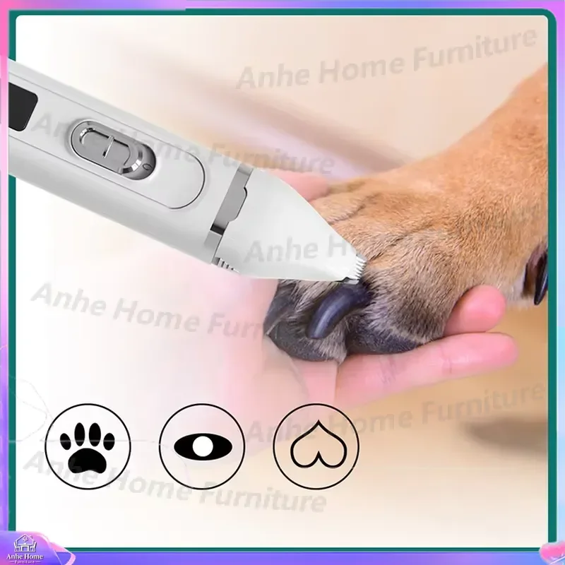 Professional Pet Grooming Kit Dog Cat Hair Trimmer Clipper 3 Guide Combs Body Paw Ear Nail Care Rechargeable Low Noise Bulk