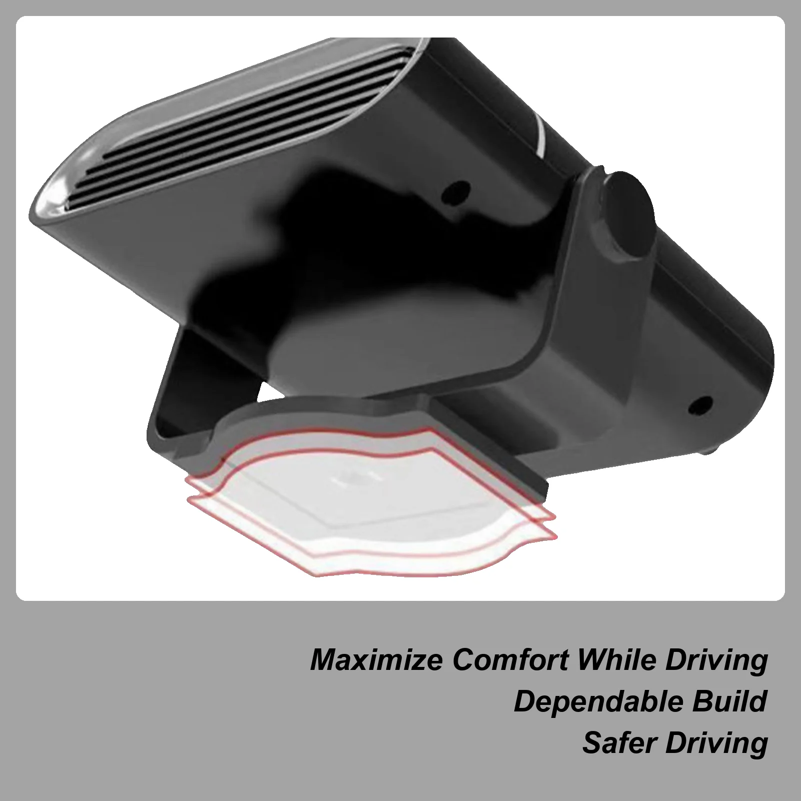 

Car Heater Fan Adhesive 12V 150W/24V 260W Defogger Electric Heater Car Interior Air Purification Heater Rotatable for Windshield