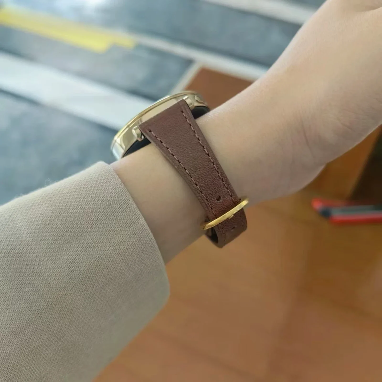 20MM 22mm 18mm 가죽 루프 밴드 삼성 갤럭시 워치 7 FE 5 프로 4 6 클래식 44mm 40mm 팔찌 화웨이용