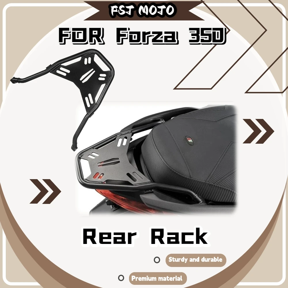 For NSS350 Motorcycle Scooter Stainless Steel Rear Cargo Tail Rack Stable Mount Anti-Deformation Luggage Bracket Set