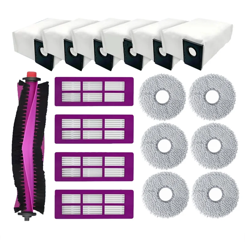 

A66Z For Eureka J15 Max Ultra Compatible Replacement Accessories Spare Parts- Main Brush, HEPA Filter, Mop Cloth& Dust Bag