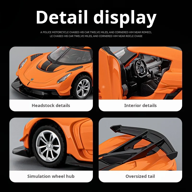 1:32 제스코 합금 자동차 모형 고정밀 다이캐스트 장난감 소리와 빛이 나는 풀백 자동차 장식용 장난감 어린이용