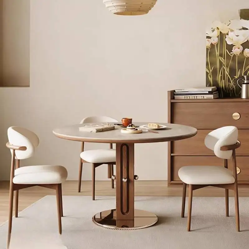 Italian Hardware Dining Table Seasoning Mechanism Conference Restaurant Dining Table Living Room Mesa Comedor Furniture Home