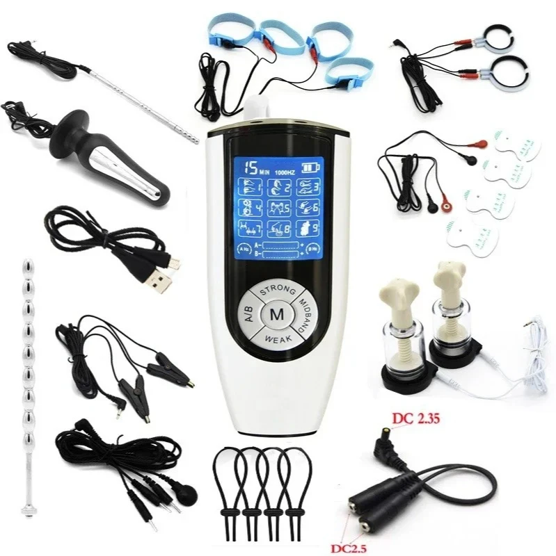 BDSM Toy Electric Shock Penis Plug Cock Ring Stimulation Estim Electrosex Electrostimulation Anal Butt Plug Electro Sex Cockring