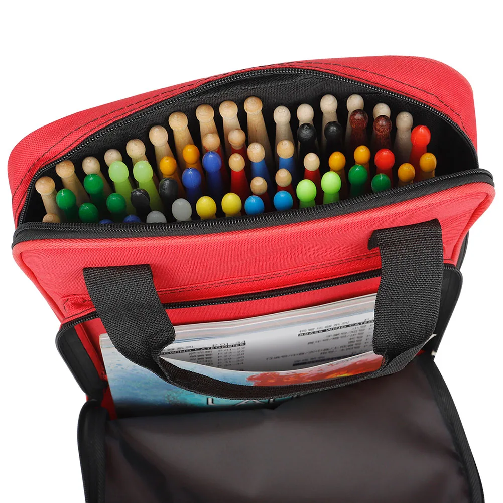 

Drum Stick Bag Sticks for Drumsticks Mallets Holder Percussion Instrument Storage Handbag Wood Case Hammer