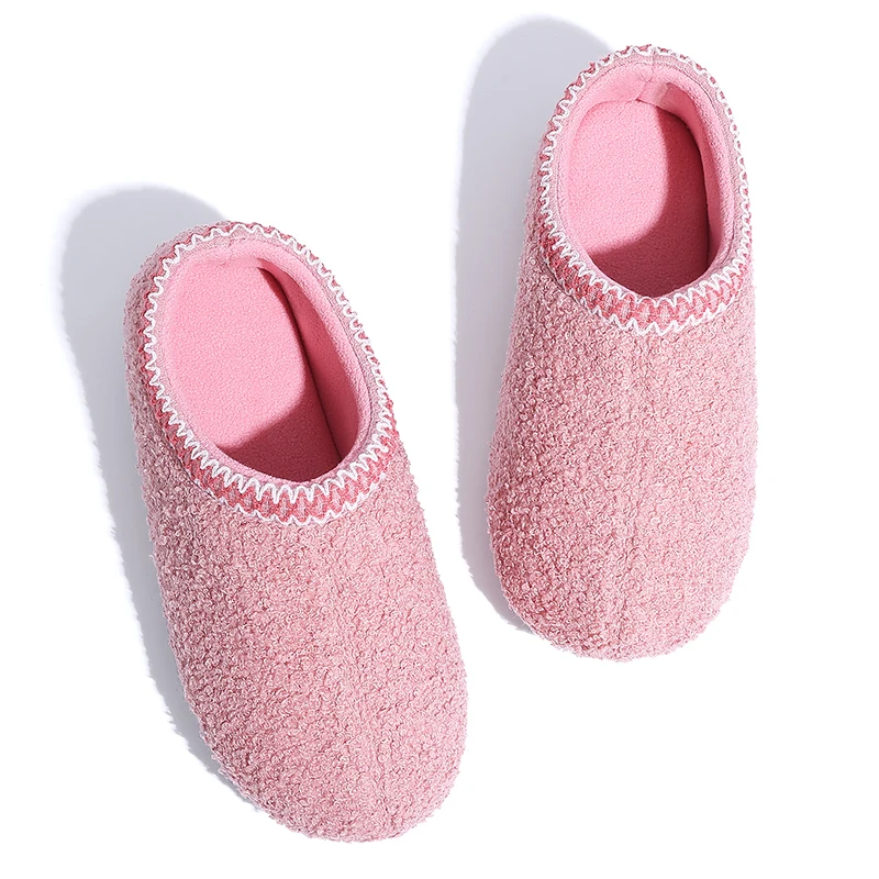 Eyriphy Hot Selling Women Slippers Winter Warm House Shoes Lightweight Indoor Outdoor Cotton Shoes Non-Slips Cozy Women Slides