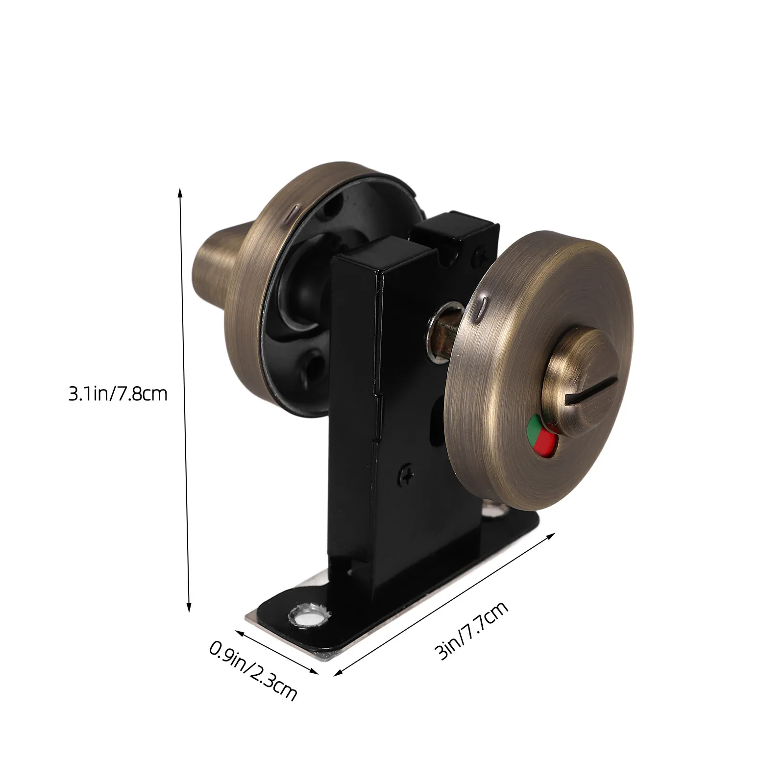 Stainless Steel Restroom Privacy Lock Indicator Keyless Bathroom Door Handle for Public Commercials Occupied Vacant Sign Lock