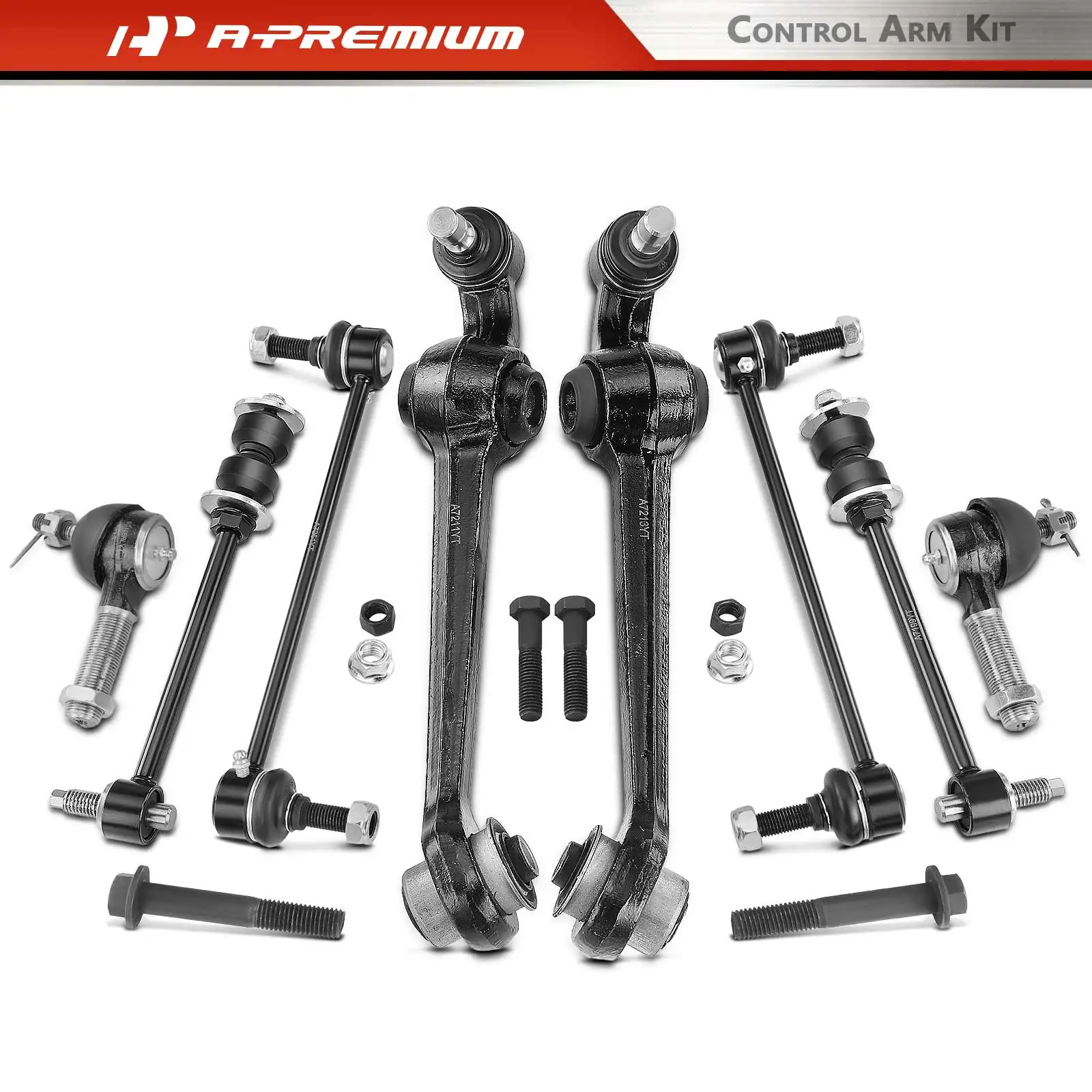 A-Premium 8x Front&Rear Control Arm&Ball Joint Assembly & Sway Bar Link for Chrysler LHS 1994-1997 Eagle Vision 1993-1997
