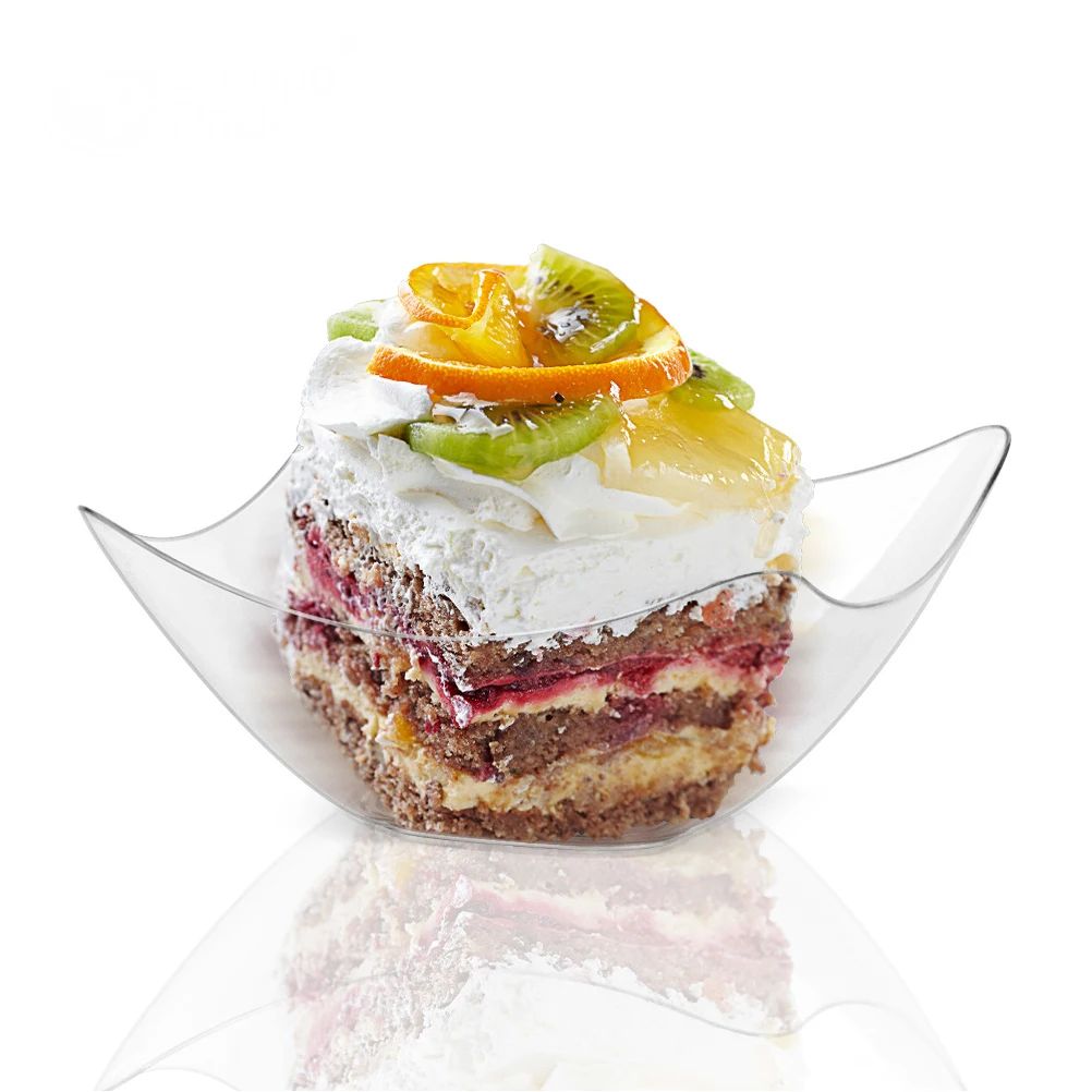 

48Pcs Transparent Dessert Bowls Stylish Trifle Bowls Multi-function Ice Cream Bowls Dining Accessory