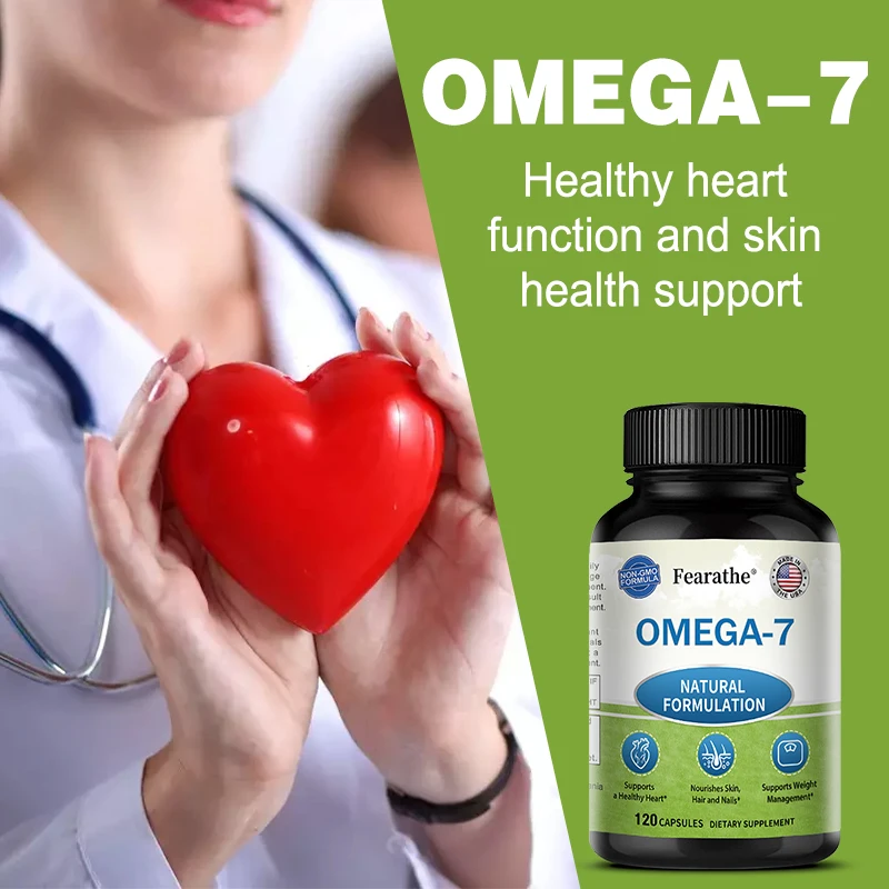 

Fearathe Sea Buckthorn Oil Blend,Rich in Omega-7,Supports Skin,Immune,Cardiovascular,Digestive and Liver Health,120 Capsules