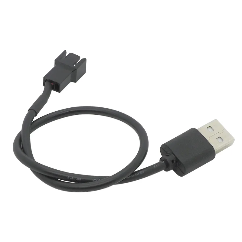 USB 2.0 A Male To 3-Pin Connector Adapter Cable For 5V Computer PC Fan Dropshipping 30CM/60CM