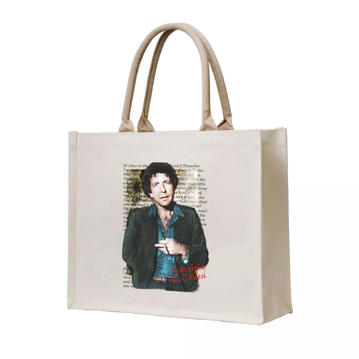 

Leonard Cohen Famous Blue Raincoat Tote Bag shopper bags for women bags luxury women large tote bag Women's handbag