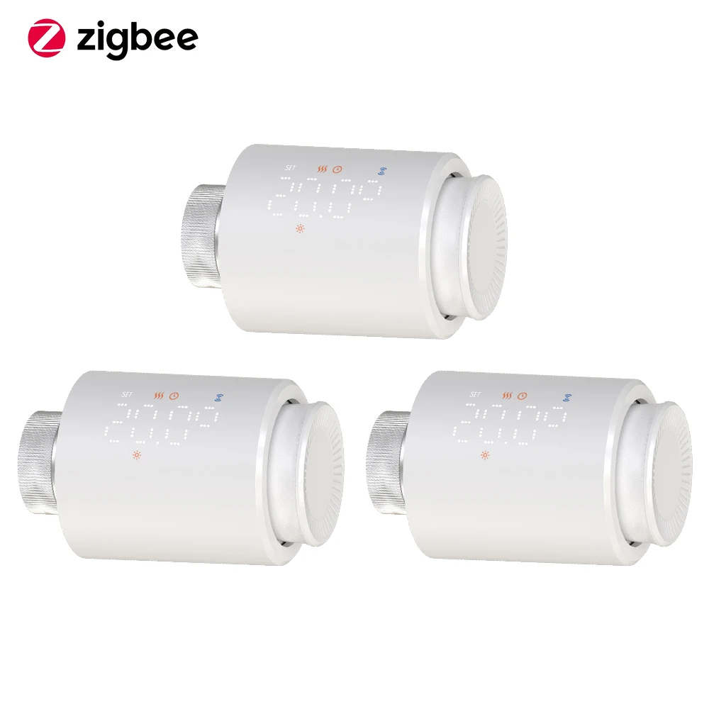 Slimme Wifi/Zigbee Trv Thermostaat Tuya Radiator Thermostatische Klep Programmeerbare Controller Actuator Alexa Google Voice Control