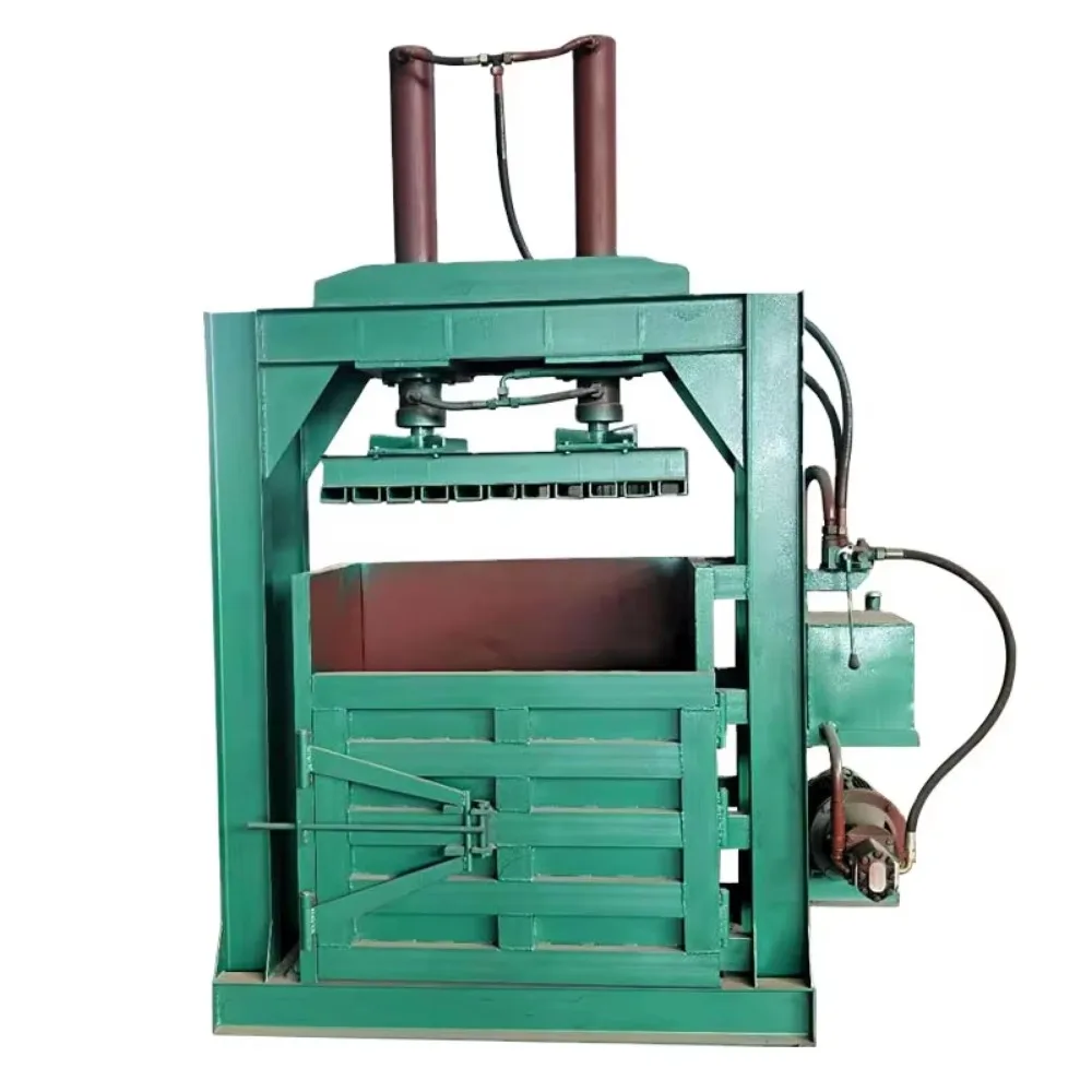 Plastic Bottle Compactor Baler Machine Cans Waste Plastic Films Vertical Hydraulic Plastic Scrap Baler