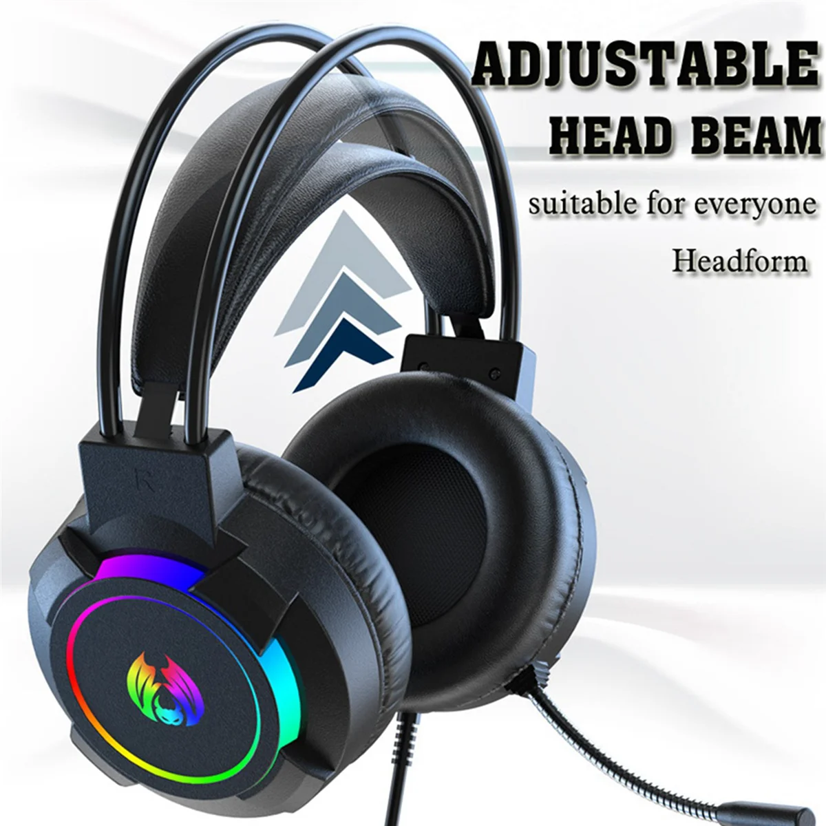Popular Gaming Headset 7.1 Stereo Surround Bass Headset Computer Gaming Console with Microphone RGB Headset