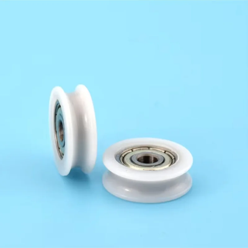 

1 шт. 4x18x6 подшипниковый шкив с пластиковым покрытием, U-образный паз с прорезиненным покрытием, небольшой ролик для дверей и окон