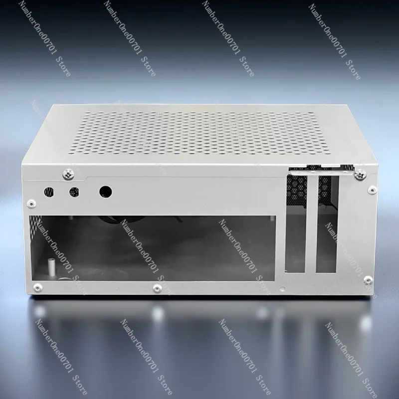 A09 Mini ITX Computer Case, Low Profile PCIe Slot & DC Power, HTPC Chassis for 17x17/17x19 Motherboard