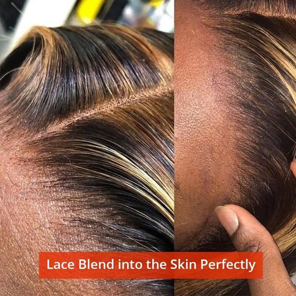 Lemoda منافذ صفقة تسليط الضوء على الجسم موجة خصلات الشعر المستعار الإنسان 13x4 الدانتيل الباروكة الأمامية أومبير 4/27 12A عذراء الشعر المستعار شعري طبيعي