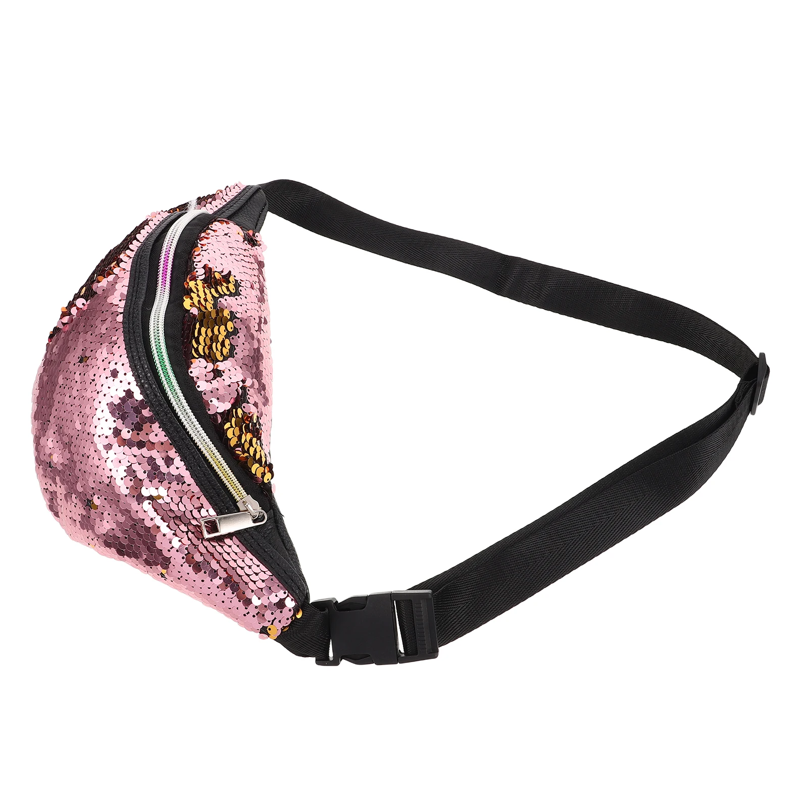 

Fanny Pack Chest Crossbody Bag Adjustable Belt Girls Glitter Waist Cute Sequin Purse