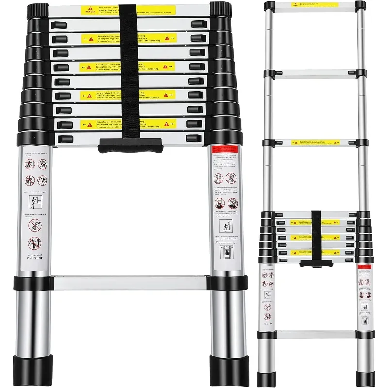 Ladder,  Telescopic Extension Ladder, Aluminum Alloy Folding Ladder Portable Multi-Purpose