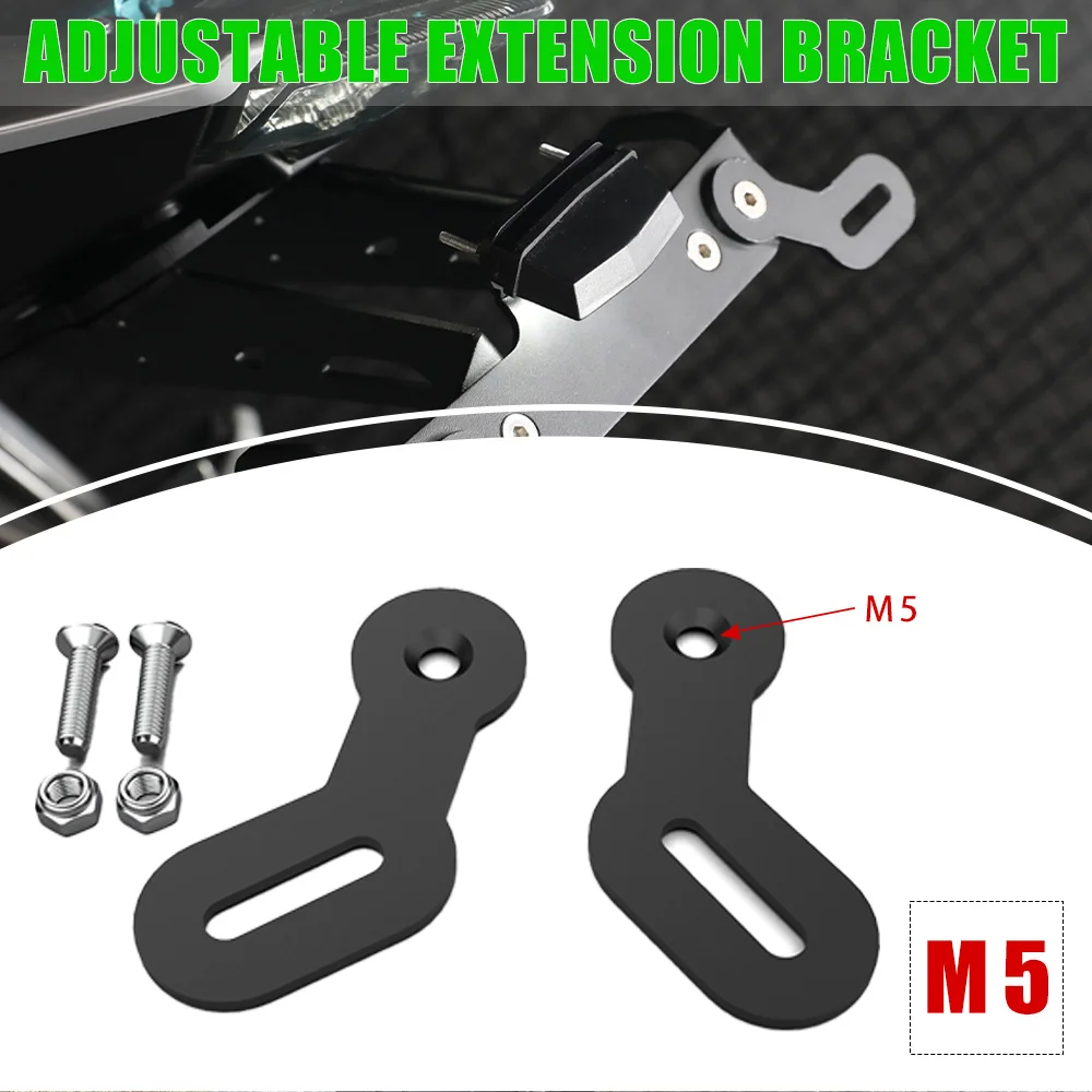

Universal Rear Turn Signal License Plate Relocation Kit Extension Bracket For Kawasaki NINJA 125 Z125 2019 2020 2021 2022 2023