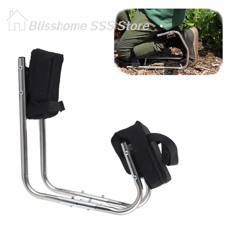【S】Portable Garden Knee Seat Protecting Knees Garden Stool Chair Wearable Garden Kneeling Pad Labor-Saving Tools For Farm