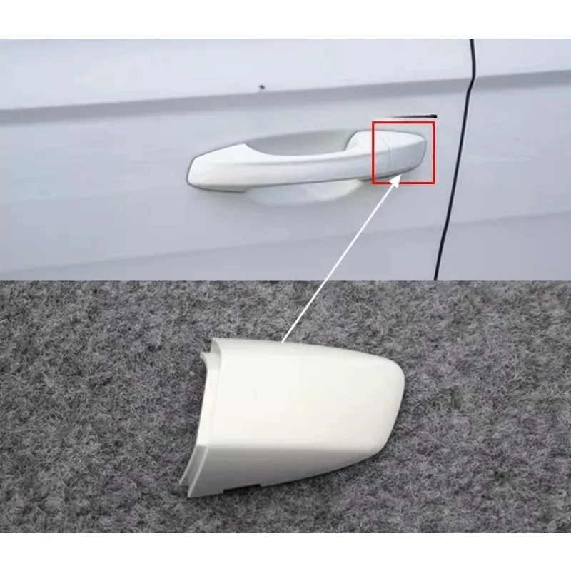 Front Left Door Handle Exterior Cover Keyhole Cover White for Volkswagen Lavida Plus Golf7 CC 2019 Brand New