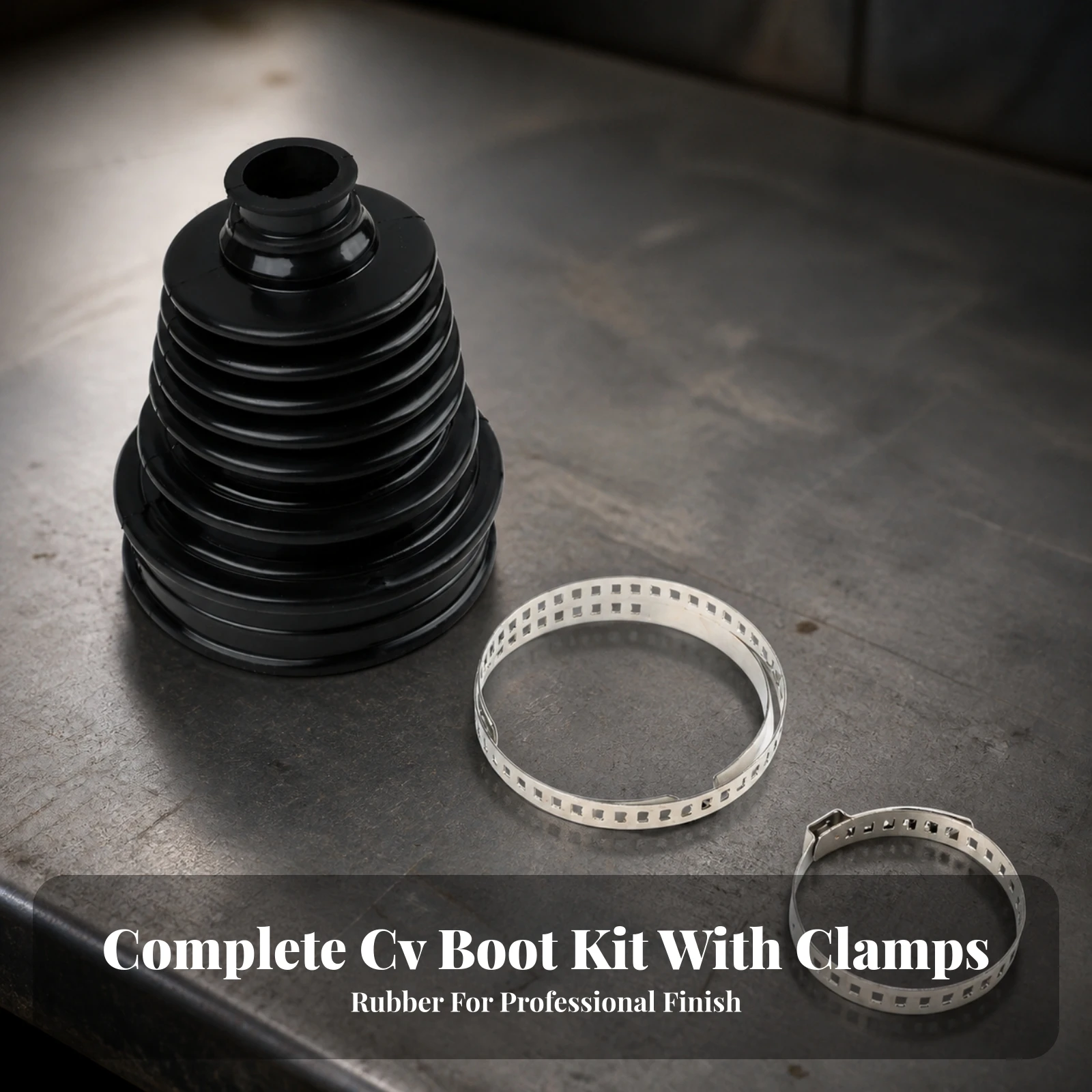 CV Joint Boot with Clamps Safeguarding CV Joint Boot Vehicle Part Waterproof Long-Lasting for Mechanics, Automotive Repair