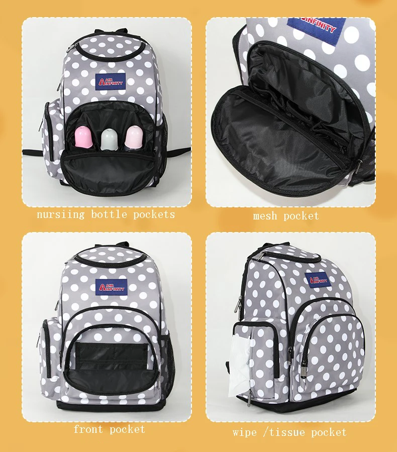 Top Seller 2024 Custom Logo Mommy Baby Bag Travel Waterproof Diaper Bag backpack Multifunctional Baby Bags for Mom