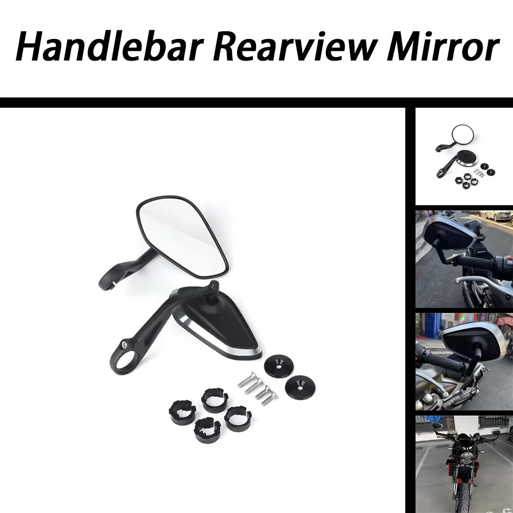 For Rocket 3 Street Triple S 765 765RS 765R Speed Triple 1200RS 1200RR Motorcycle Handlebar Rearview Handle Bar End Mirror Kit