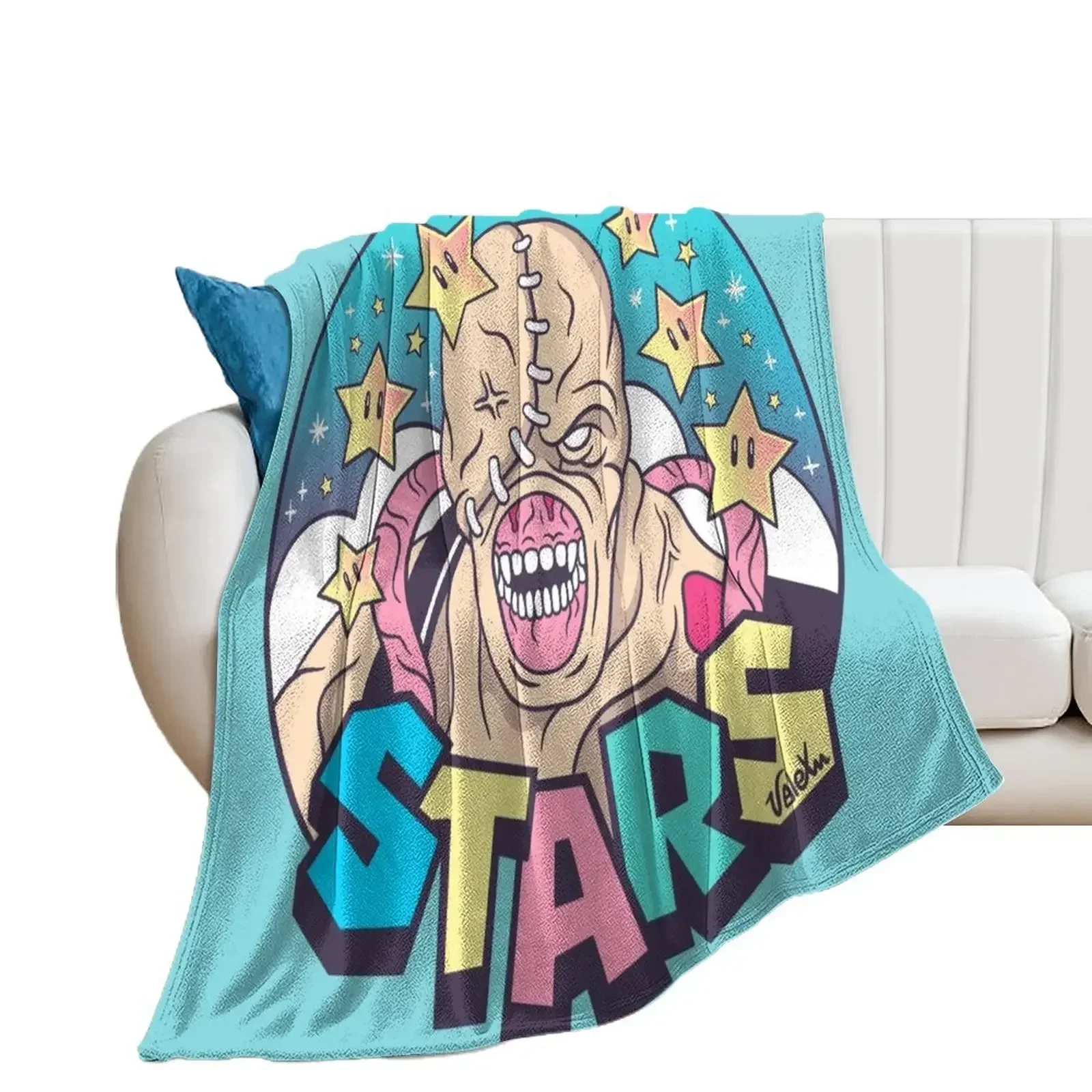 Nemesis - STARS Throw Blanket funny gift for sofa Flannel Fabric Cute Blankets