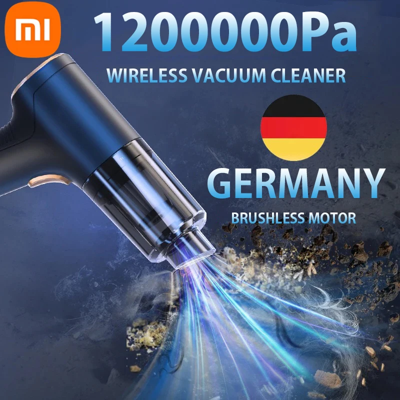 NEW Xiaomi 1200000Pa Wireless Car Vacuum Cleaner Strong Suction Handheld Robot Home & Car Dual USE Mini Vacuum Cleaner Appliance