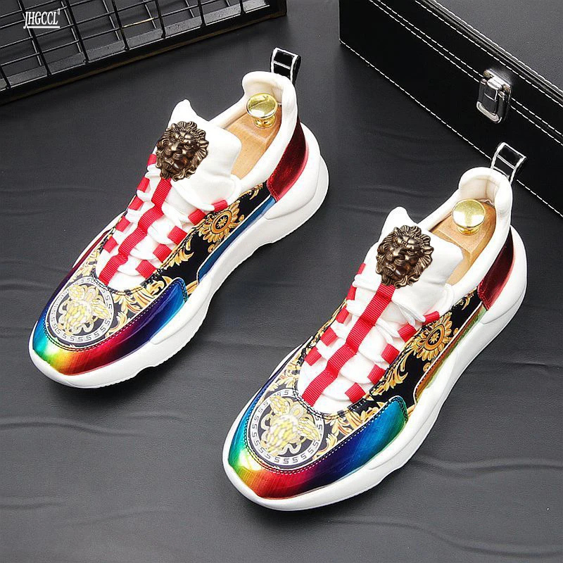 NEUE männer Casual Schuhe männer gedruckt trend casual schuhe sommer atmungsaktive turnschuhe tragen-beständig elastische schuhe A5